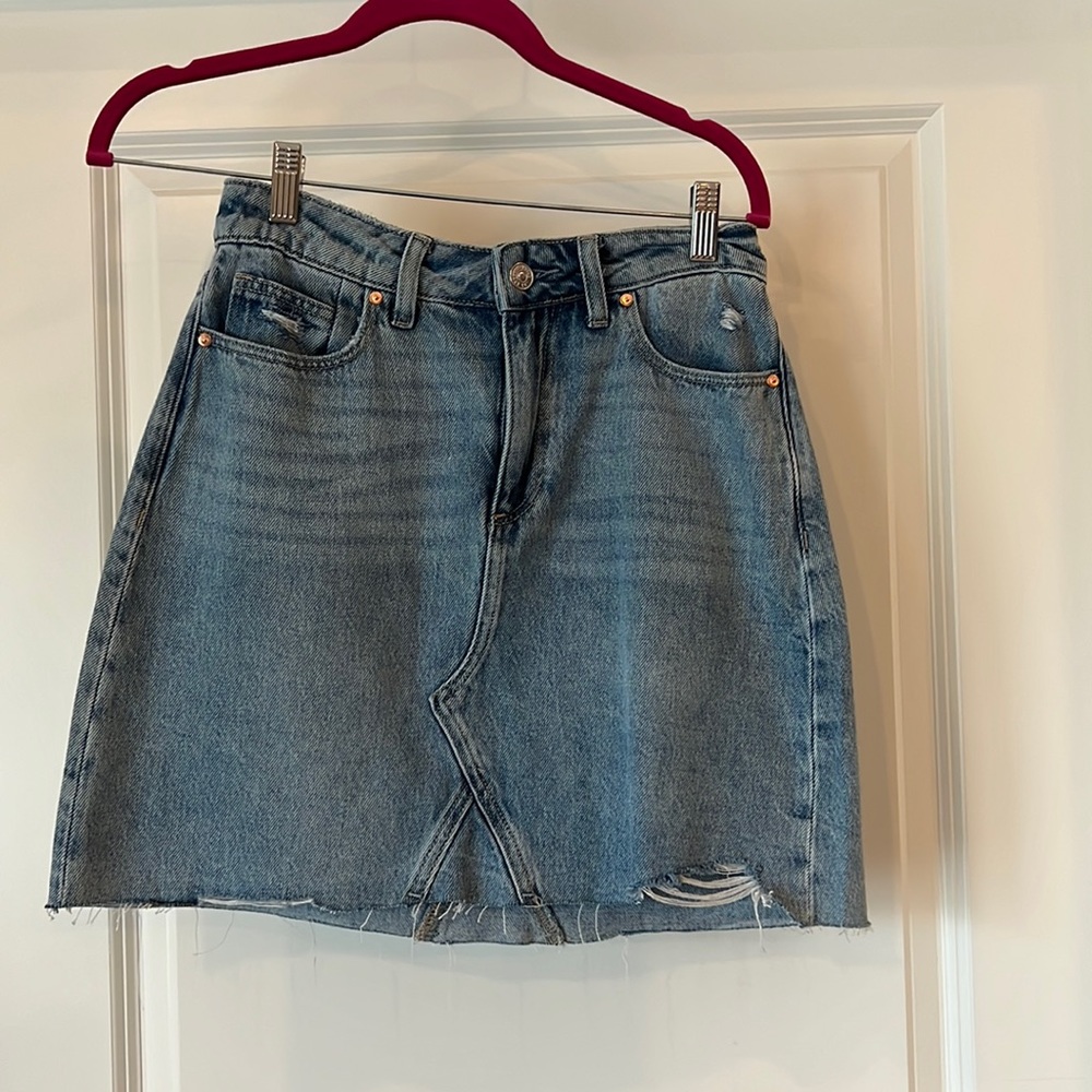 Paige cut-off denim skirt size 27
